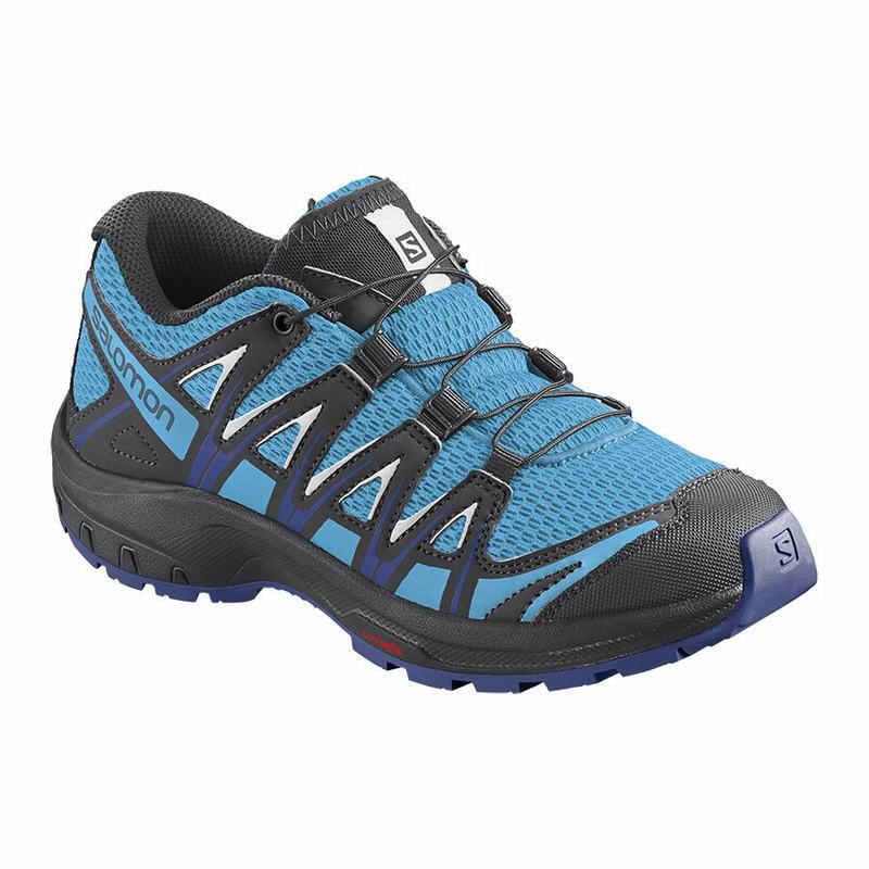 SALOMON XA PRO 3D J Philippines - Kids' Trail Running Shoes - Blue/White | 534692-OHX